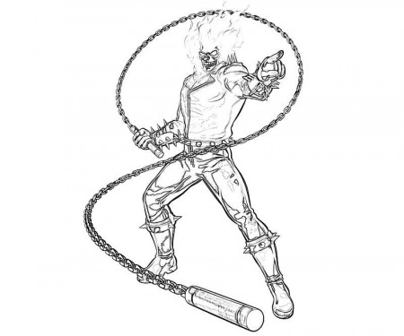 Capcom Ghost Rider Coloring Pages | Coloring Pages