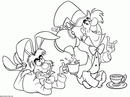 Tea Party Coloring Pages 69251 Label Alice In Wonderland Tea 