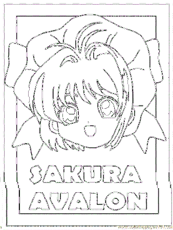 Coloring Pages Card Captors Coloring Pages 21 (Cartoons 