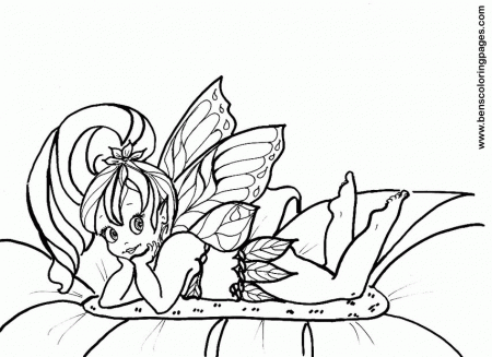 Fairy coloring pages for kids