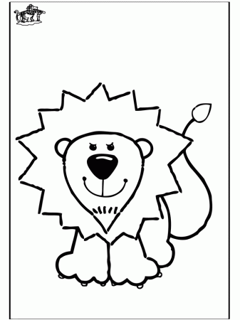 Coloring page lion - Cats