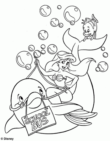 Coloring Page - The little mermaid coloring pages 46
