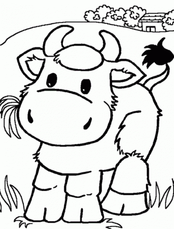 Download Cow Coloring Pages Eating Grass Or Print Cow Coloring 