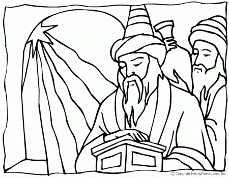 Wisemen Coloring Page