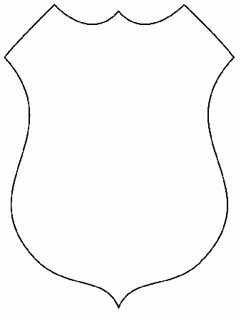 Printable Badge Simple-shapes Coloring Pages - Coloringpagebook.com