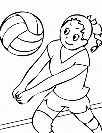 Volleyball Coloring Pages Free Coloring Pages Free Printable 