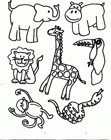 Misc Animals Coloring Page