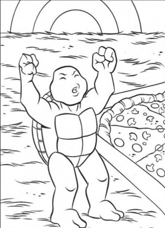 Baby TMNT Coloring Pages - Ninja Coloring Pages : iKids Coloring 