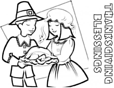 pilgrim boy and girl Colouring Pages (page 3)