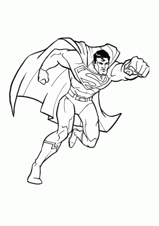 Superman superhero coloring page | coloring pages