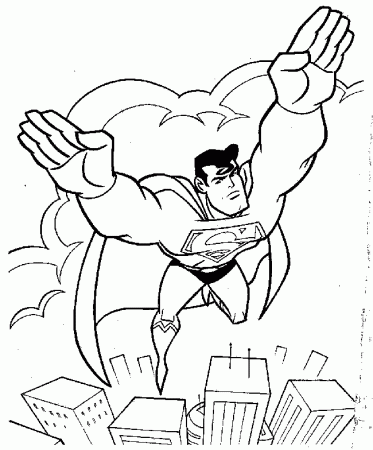 the amazing Superman Coloring Pages for kids | Great Coloring Pages