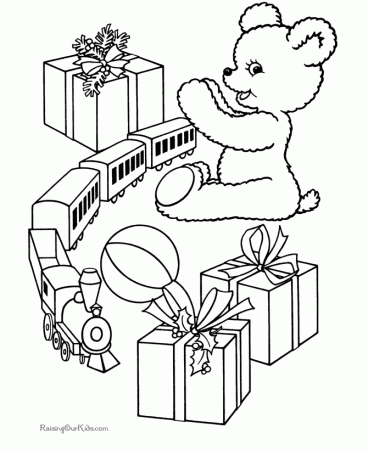 Kid's Christmas coloring pages - Scenes of Giving!