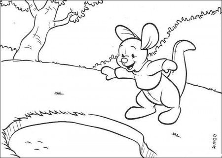 Winnie The Pooh coloring pages - Roo