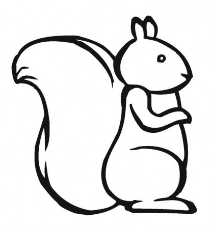 Squirrel Coloring Page For Kids | Pattern Design Ideas