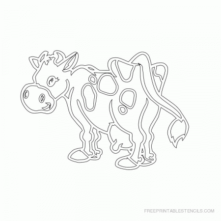 Cow Stencil Printable Designs | Free Printable Stencils Com