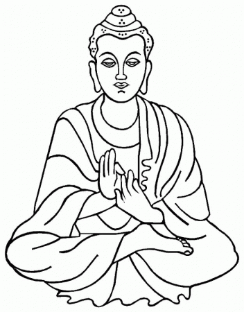 Buddha – an image to color | Children's Land
