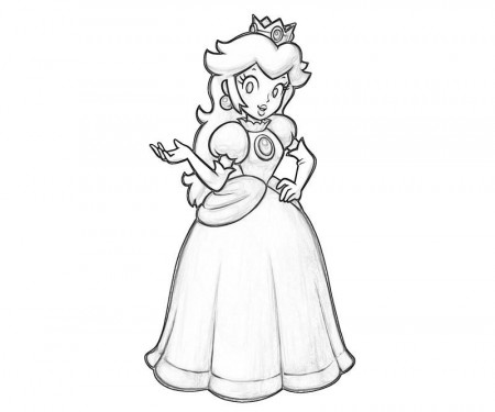Princess Peach Coloring Pages | Coloring pages wallpaper
