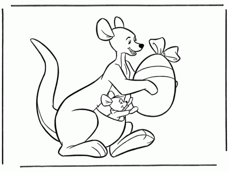 Coloring Page - Kangaroo animal coloring pages 1