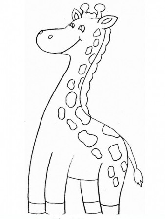 Free African Giraffe Coloring Pages | Kids Coloring Page