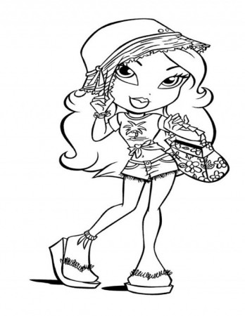 Baby Bratz Coloring Pages Super Baby Bratz Coloring Pages Baby 