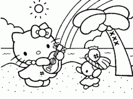 Summer Coloring Sheets Beach summer coloring pages | Printable 