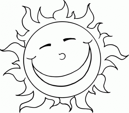 Vector Of Coloring Page Outline Design Happy Sun Id 23517 197392 