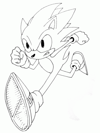 Sonic Coloring Pages For Kids | Coloring Pages