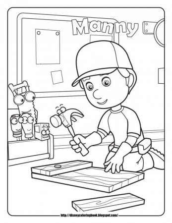 Handy Manny 1 Free Disney Coloring Sheets Learn To Coloring 10541 