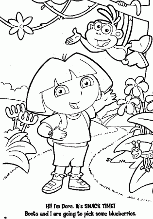 Dora And Diego Coloring Pages | Color Page