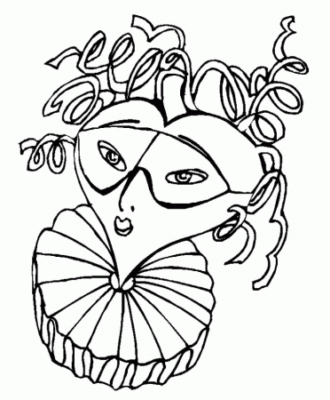 Printable Happy Carnaval Mardi Gras Coloring Pages - Event 