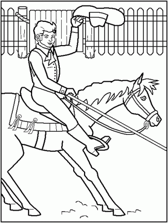 FREE Printable Rodeo Coloring Pages - great for kids, teachers and 