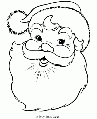 Santa Claus Coloring Pages - Jolly Santa Claus | HonkingDonkey
