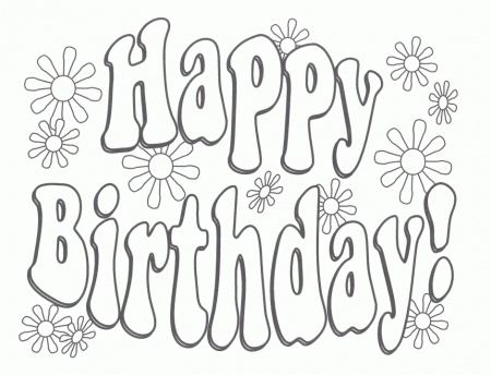 Birthday Coloring Pages Coloring Page 191452 Birthday Coloring 