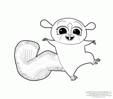 Mort madagascar Colouring Pages