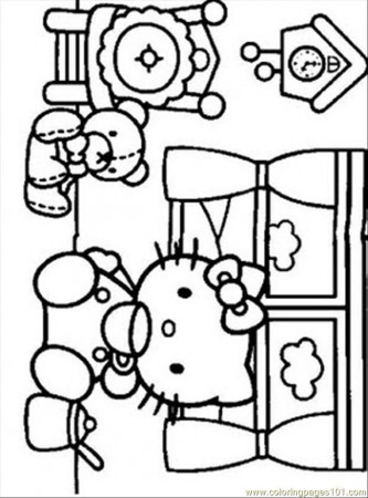 Coloring Pages Hello Kitty6 (Cartoons > Hello Kitty) - free 