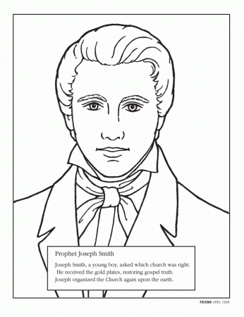 Joseph Smith Coloring Page | Coloring Pages