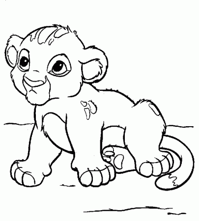 Free Printable Coloring Page Simba Lion King Cartoons The Lion 