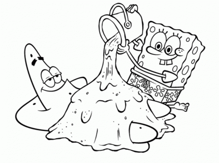 Baby Spongebob And Patrick And Squidward Coloring Pages Best 