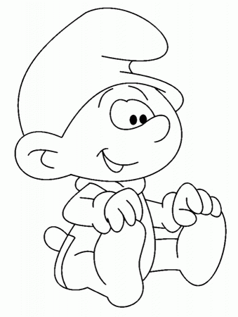 aby smurf Colouring Pages