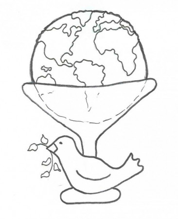 God Created The World Coloring Page Coloring Online Coloring 