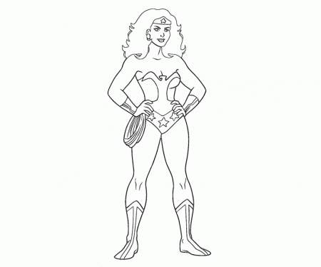 Coloring Pages Of Wonder Woman