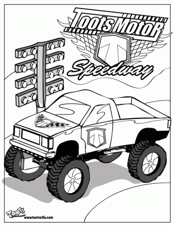Monster-truck-coloring-9 | Free Coloring Page Site