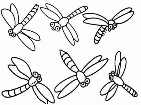 Realistic Dragonfly Coloring Pages Pictures - Dragonfly Coloring 