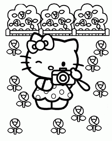 Printable Hello Kitty Coloring Pages - KidsColoringSource.