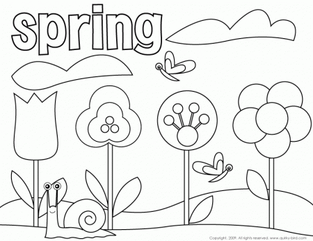 Spring Pictures To Color And Print | Other | Kids Coloring Pages 