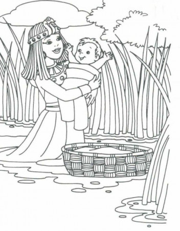 New Moses Coloring Page High Res | ViolasGallery.