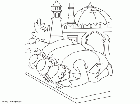 pages printable eid namaz coloring sheets