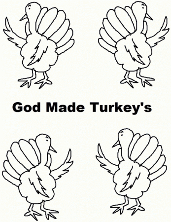 Inspirational Church House Collection God Made Turkeys Coloring 