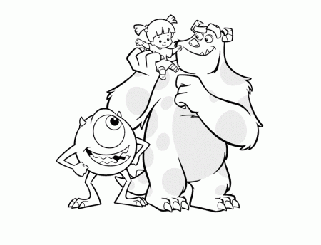monster,inc picture Colouring Pages