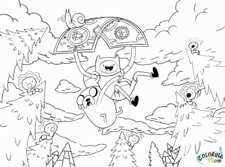Adventure Time Coloring Pages Print | Cartoon Coloring Pages 
